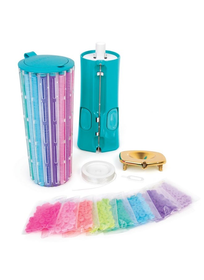 Make It Real Make It Real: Swift Clicks - Heishi Bracelet Maker - 2047pc, DIY Jewelry Craft Kit, Design & Make 23 Bead Bracelets, Rotate-Click-Wear, Girls Kids 8+  - Image 3