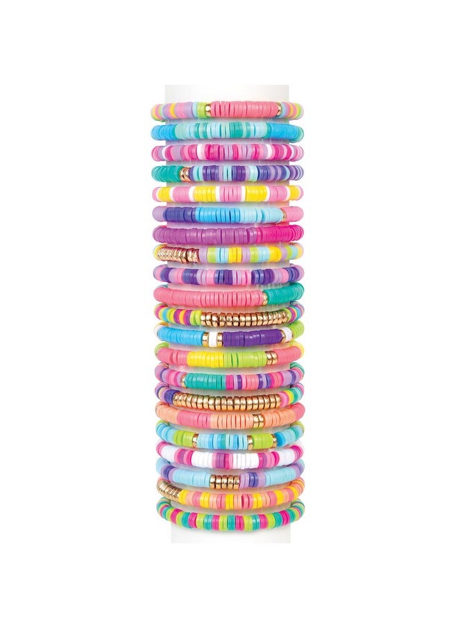 Make It Real Make It Real: Swift Clicks - Heishi Bracelet Maker - 2047pc, DIY Jewelry Craft Kit, Design & Make 23 Bead Bracelets, Rotate-Click-Wear, Girls Kids 8+  - Image 4