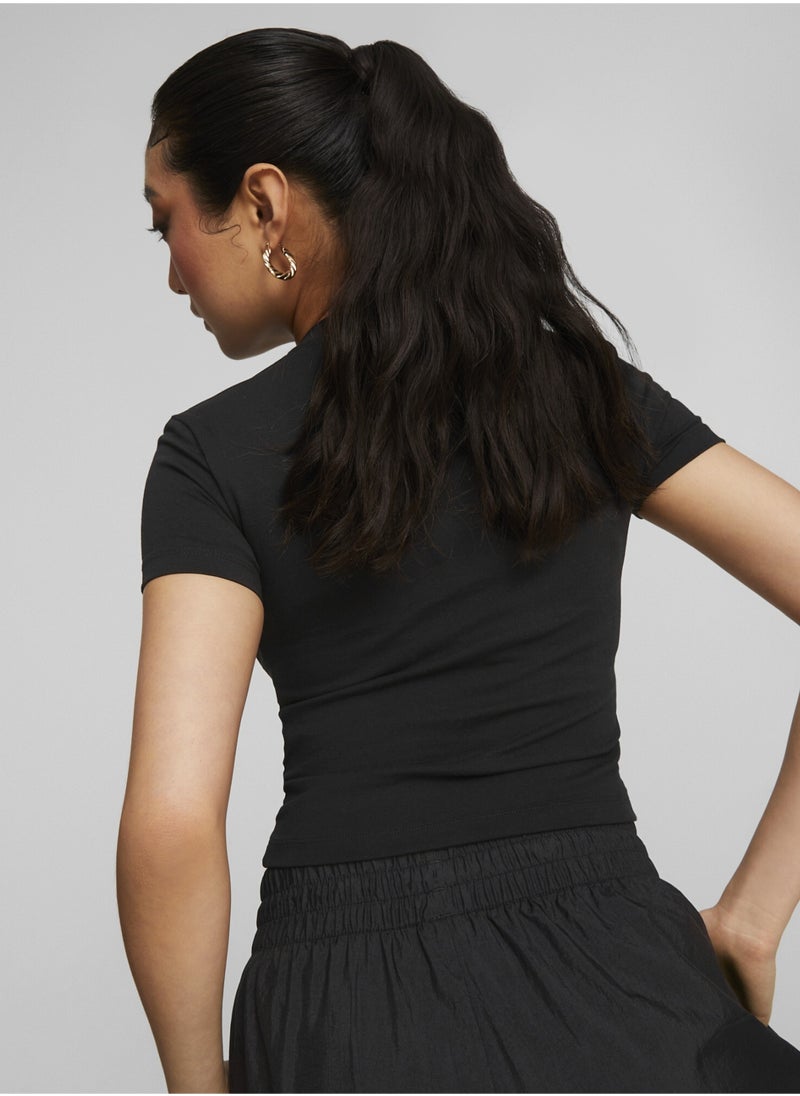 PUMA - Classics Womens Cropped Slim T-shirt - Image 1