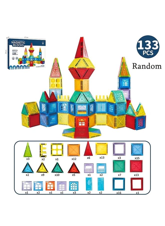 133 Pcs Magnetic Blocks Building Toys STEM Educational DIY Gift For Kids 3 8 Years - Image 5
