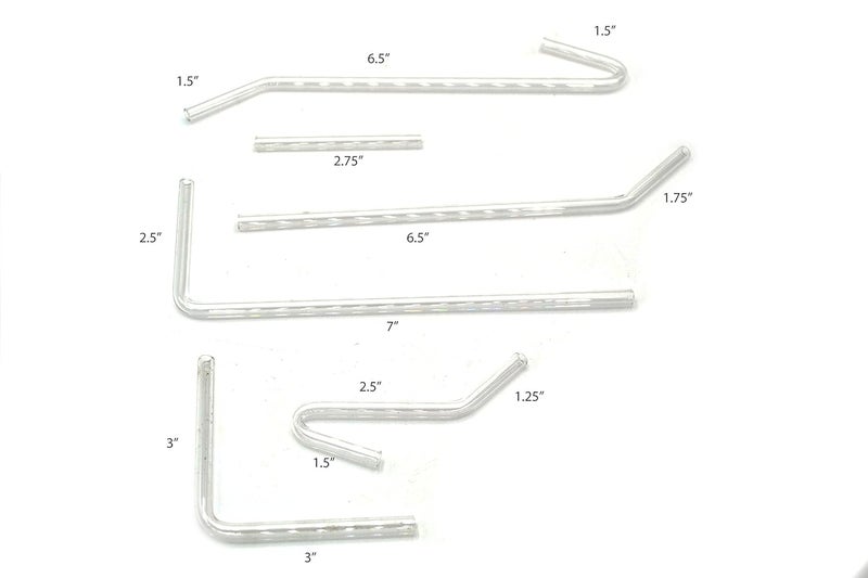 EISCO Glass Delivery Tubes - Set of 6 - Borosilicate - Labs - Image 2