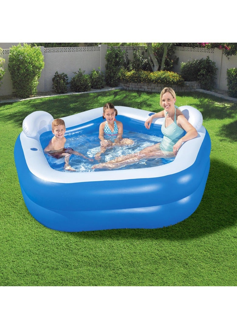 Generic Swimming Pool for Kids Thickened Blow Up Pool Outdoor Inflatable Pool Paddling Pool for Toddlers Backyard Garden Summer Water Party  - Image 2