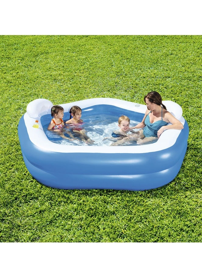 Generic Swimming Pool for Kids Thickened Blow Up Pool Outdoor Inflatable Pool Paddling Pool for Toddlers Backyard Garden Summer Water Party  - Image 3