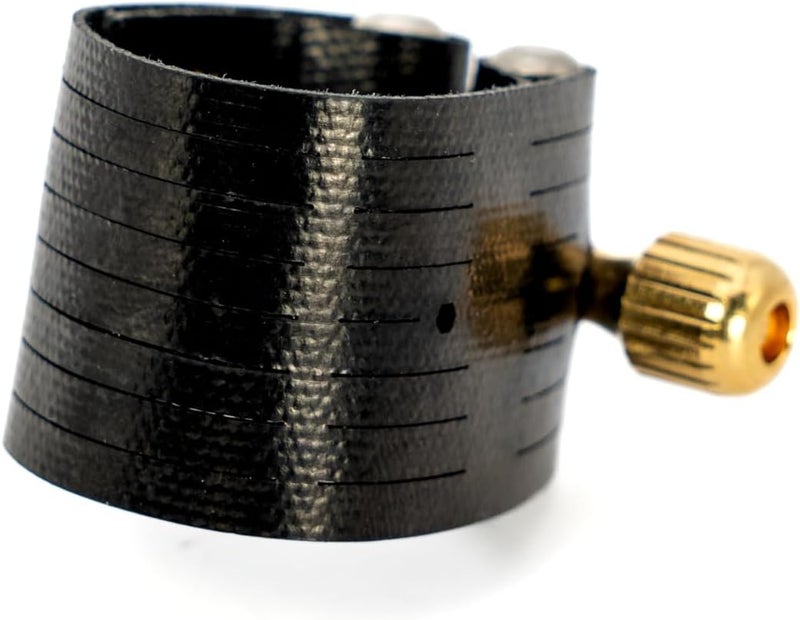 Rovner Ligature & Plastic Cap for Tenor Standard Saxophone - Dark Ligature for Hard Rubber Mouthpiece (2R) - Image 3