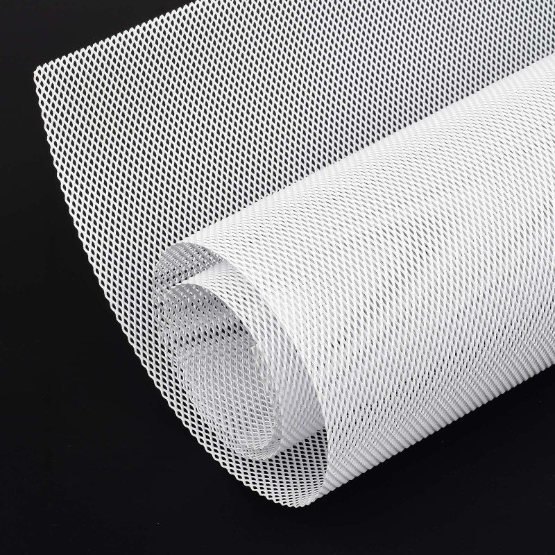 AggAuto Universal 40x13 Car Grill Mesh Aluminum Alloy Automotive Grille Insert Bumper Rhombic Hole 3x6mm One of the Most Multifunctional Shape Grids White - Image 2