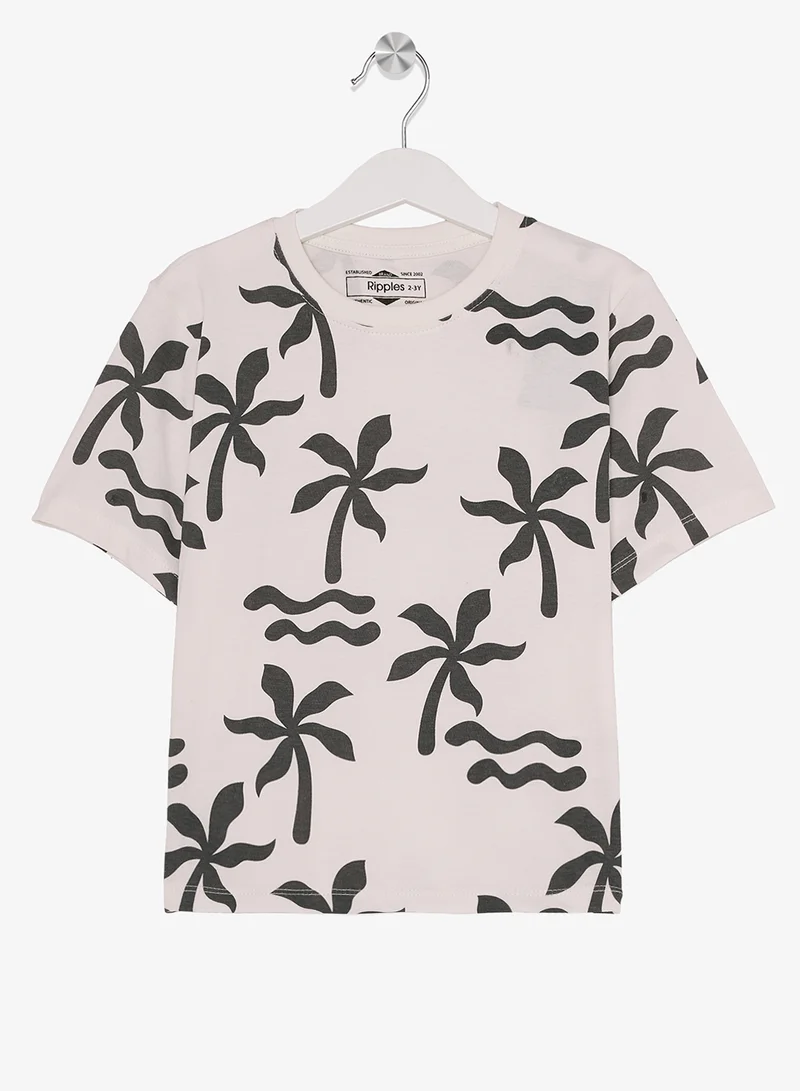 Ripples Boys Tee With Shorts Set