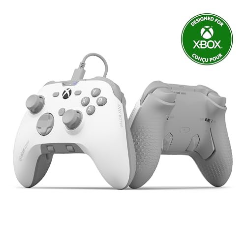 SCUF Valor PRO Wired Performance Xbox Controller – Customisable Back Paddles, Instant Triggers, Hall Effect Thumbsticks, Audio Controls, Xbox Series X|S, Xbox One – White - Image 1