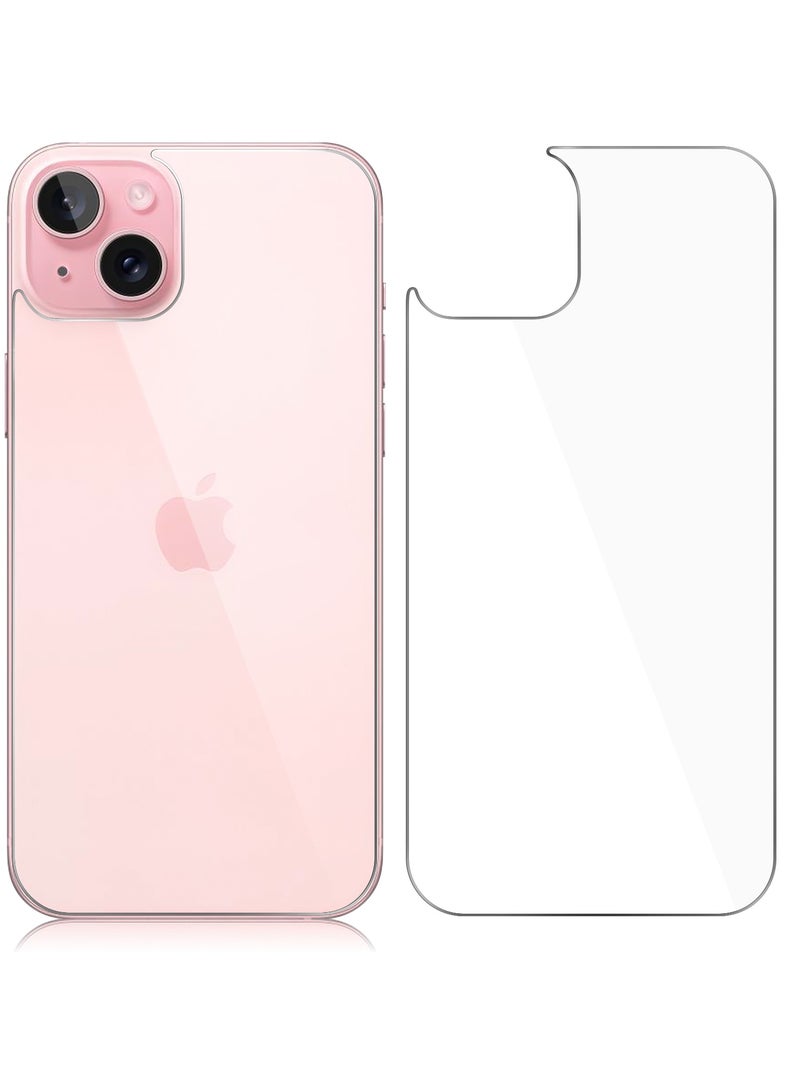 [2 Pack] iPhone 15 Back Screen Protectors, Bubble-Free and Scratch-Resistant Tempered Glass Back Film (6.1 inch) ﻿ - Image 1
