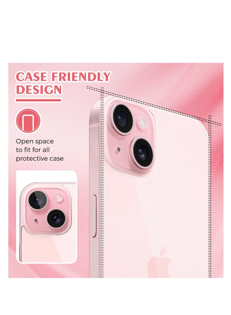 [2 Pack] iPhone 15 Back Screen Protectors, Bubble-Free and Scratch-Resistant Tempered Glass Back Film (6.1 inch) ﻿ - Image 5