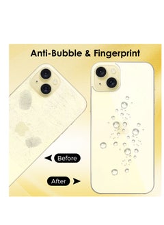 Generic [2 Pack] iPhone 15 Back Screen Protectors, Bubble-Free and Scratch-Resistant Tempered Glass Back Film (6.1 inch) ﻿  - Image 3
