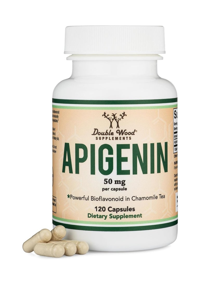 Double Wood Supplements Apigenin Supplement 50 mg per Capsule 120 capsules - Image 1