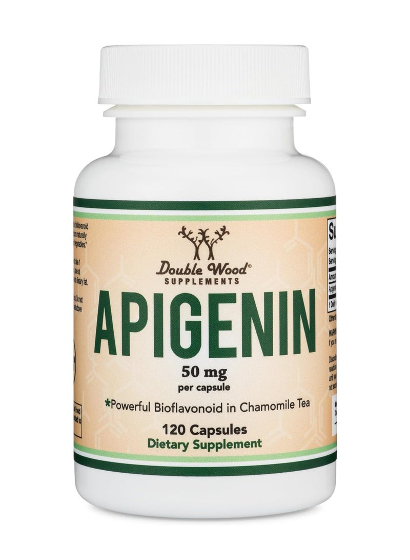 Double Wood Supplements Apigenin Supplement 50 mg per Capsule 120 capsules - Image 5