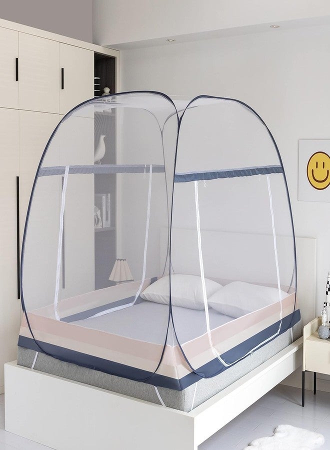 FENGJIDA Pop Up Mosquito Net Tent for Beds,Portable Foldable Mosquito Netting Folding Design with Net Bottom,Mosquito Netting Bed Tent for Kids Girls Boys,Bed,Suit for Indoor Outdoor L77 x W47 x H59inch - Image 3