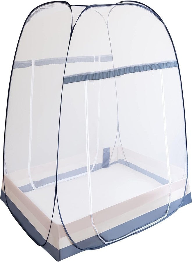 FENGJIDA Pop Up Mosquito Net Tent for Beds,Portable Foldable Mosquito Netting Folding Design with Net Bottom,Mosquito Netting Bed Tent for Kids Girls Boys,Bed,Suit for Indoor Outdoor L77 x W47 x H59inch - Image 1