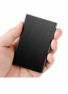 KASTWAVE Business Card Case, Business Card Holder for Men and Women, Pocket Metal Card Case, Fashion Professional Stainless Steel Card Holders, Purse Name Card Holder, Buckle Style Shut, Best Gift for Family  - Image 1