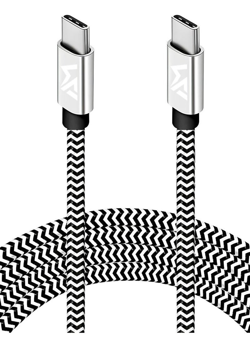 Raxoom 2m USB C Cable Type C to Type C 60W, Fast Charger Cord 480Mbps Speed for Phones iPhone 16 15 Pro Max Plus Samsung S 24 23 Plus Ultra Huawei Xiaomi Tablets iPad Air Mini Notebooks MacBook  - Image 1