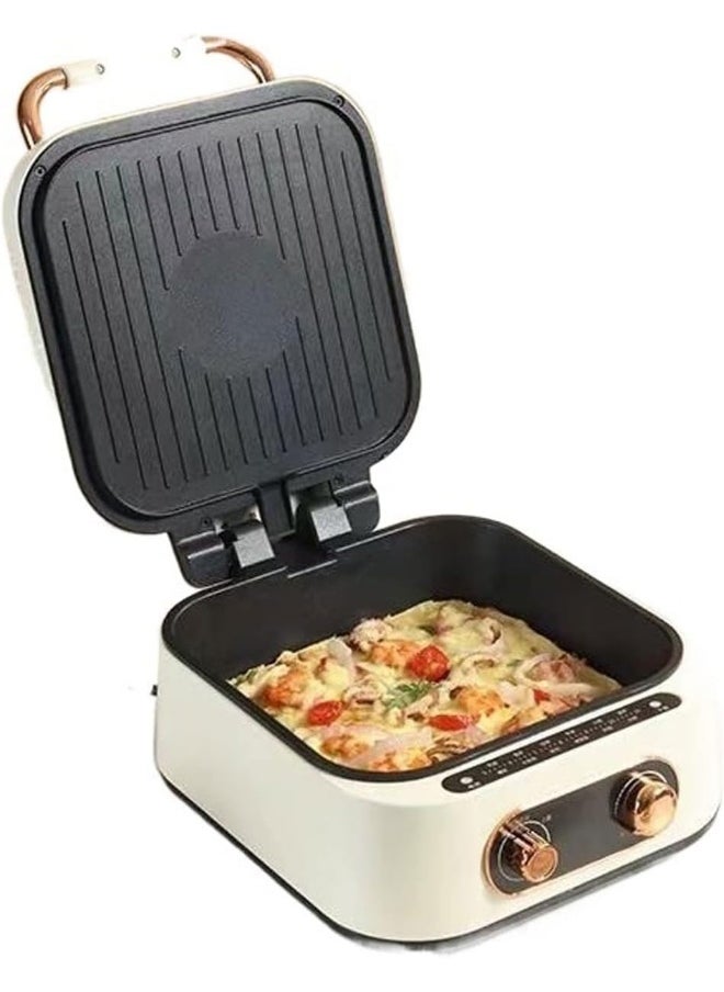 Generic SAFENHAND Electric Multi-Function Grill Pan, Non-Stick Hot Pot Cooker, Compact Kitchen Appliance with Ceramic Coating  - Image 1