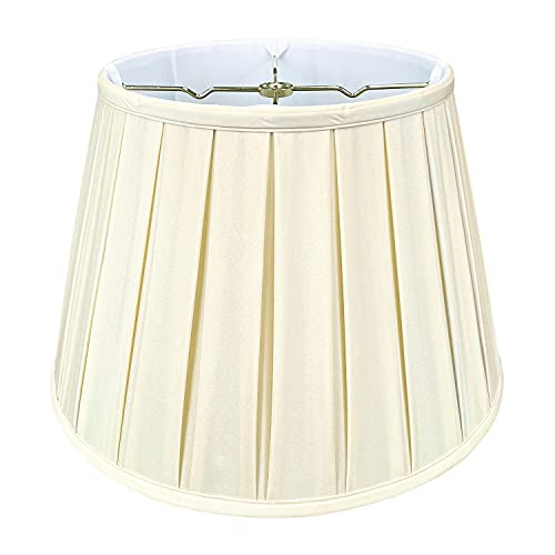 Royal Designs Inc Royal Designs, Inc. Empire English Pleat Lamp Shade, BSO-724-14EG, 10 x 14.5 x 10, Eggshell - Image 1