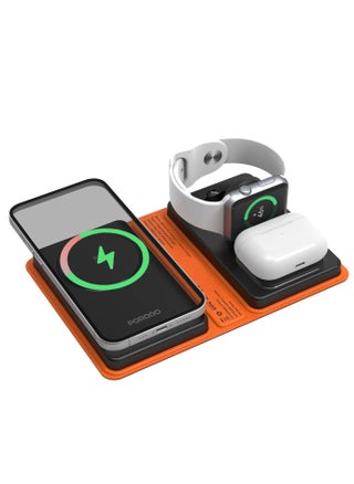 8000mAh Folding 4-Device Charger - Black