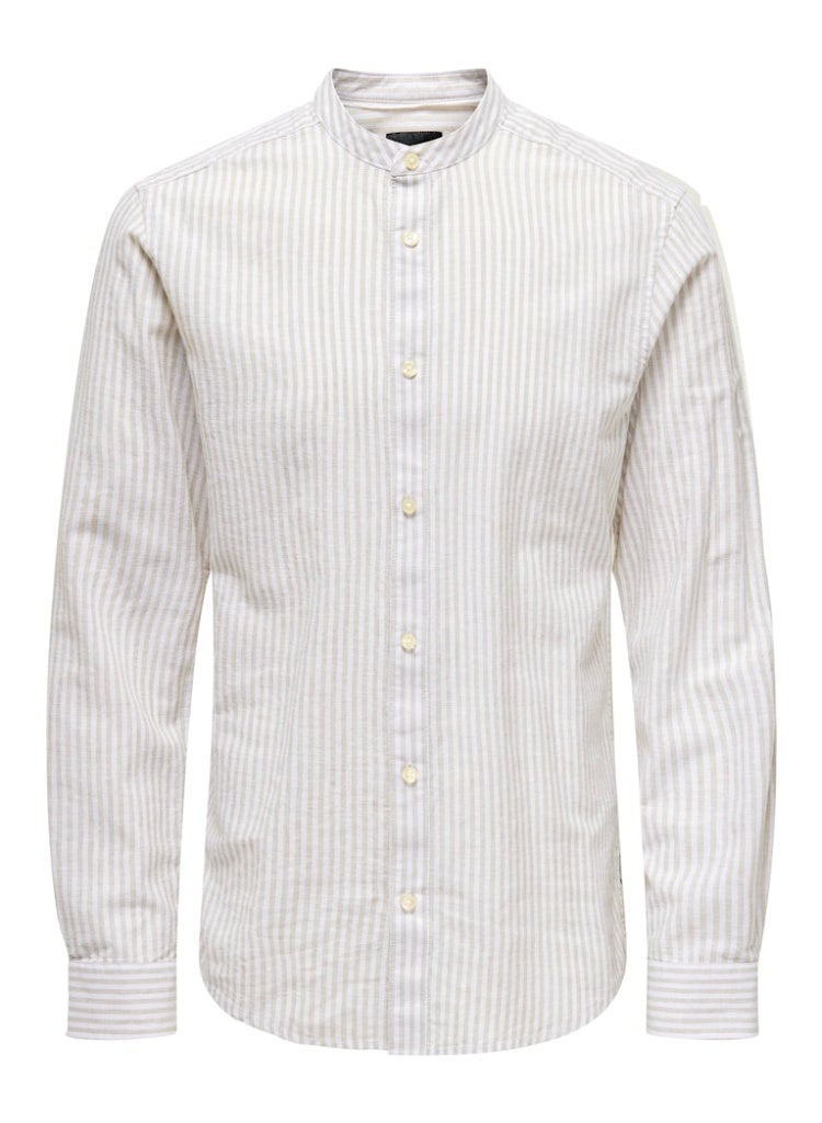Only & Sons Men's Linen-Cotton Full Sleeve Shirt - Image 3