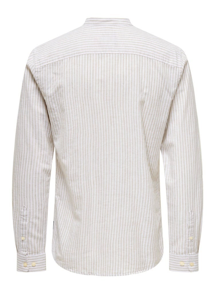 Only & Sons Men's Linen-Cotton Full Sleeve Shirt - Image 4