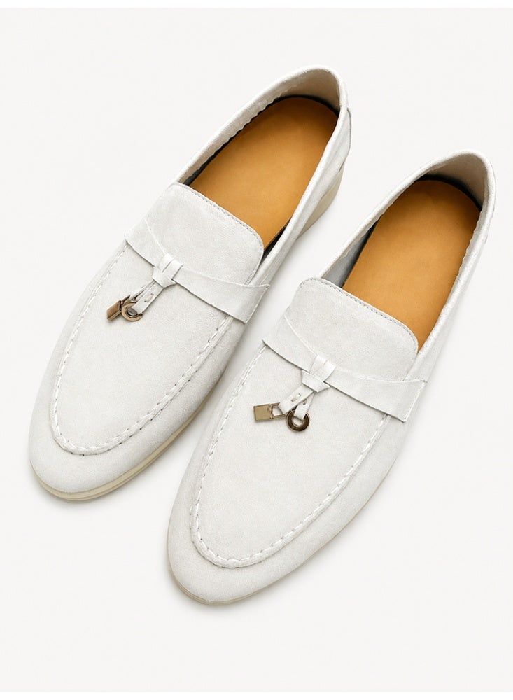 Women's Suede Loafers Slip On Flat Casual Office Daily Comfort Walking Shoes - Image 1