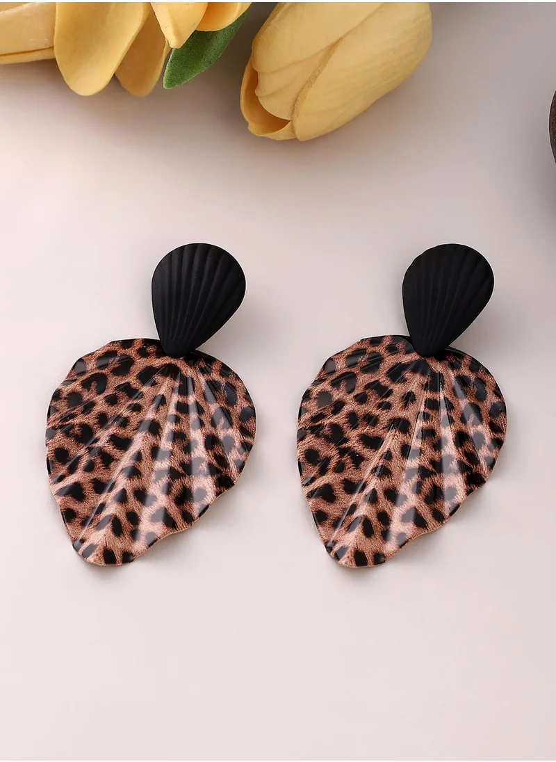 سوهي Women's The Pleated-Shell Drop Earrings