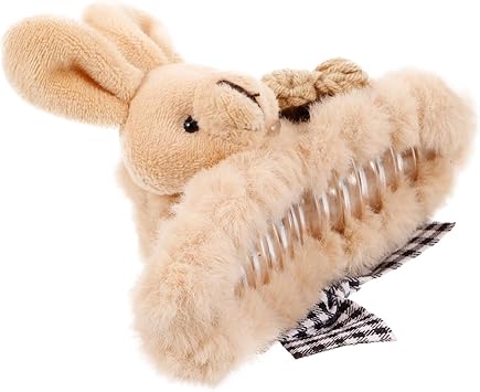 FOMIYES Fluffy Plush Bunny Hair Claw Clips Easter Rabbit Stuffed Animal Clips Girls Hair Clamp Long Hair Jaw Clips Barrettes Hair Accessories for Women Girls - Image 1