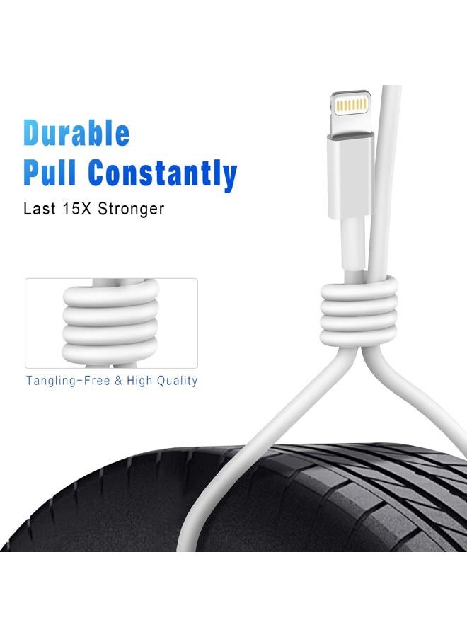 DFLASHS 3-Pack 6FT MFi Certified Lightning to USB Cable - iPhone Charger Compatible with iPhone 14/13/12/11 Pro Max/XR/XS/X/8/7/6 Plus/SE/iPad and More - Image 5