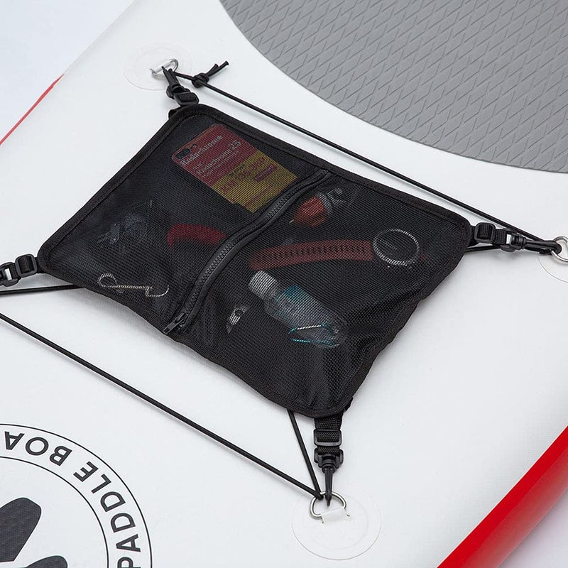 HEYTUR Paddleboard Deck Bag, Elastic mesh Storage Bag Sup Accessories (zipper bag) - Image 5