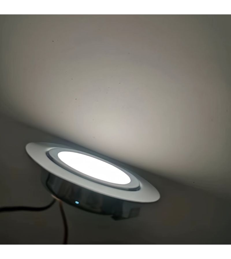 3W LED Slim Stainless Steel Circular Downlight 6000K DC 12V - Image 3