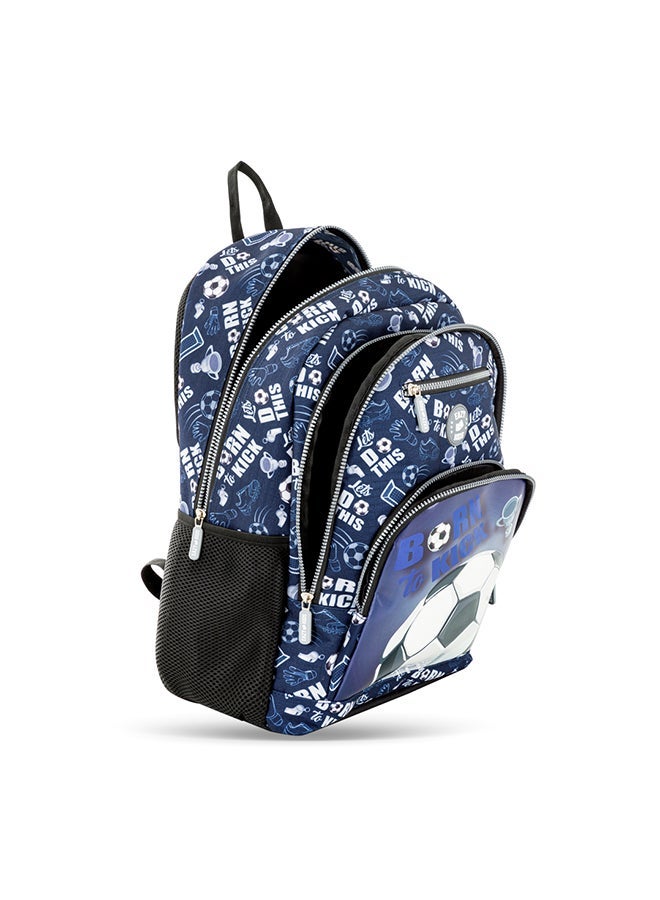 Eazy Kids - Personalized 18" Set of 3 Backpack w/Lunch Bag and Pencil Case - Football - Image 5