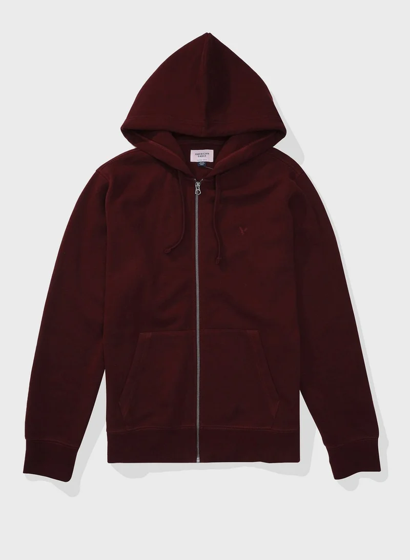 American Eagle Zip Through Hoodie
