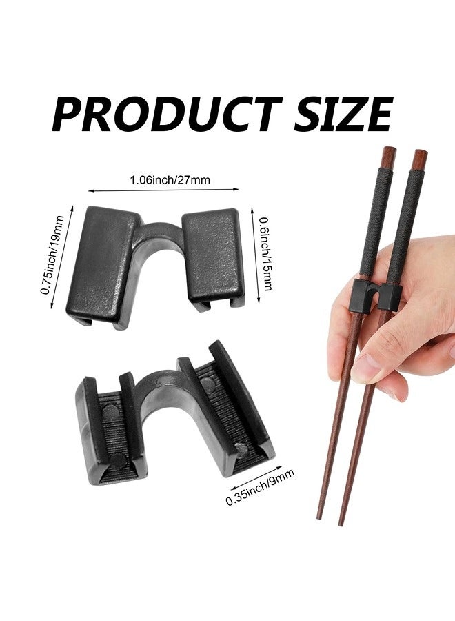 شيبشيب طقم 10 قطع من مساعدات عيدان الطعام القابلة لإعادة الاستخدام، عيدان تدريب للكبار والمبتدئين والمدربين أو المتعلمين من جميع الأعمار. - Image 4