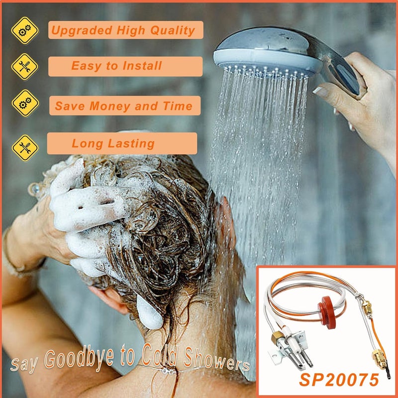 Enruieer مجموعة استبدال تجميع الطيار والموقد Enruieer SP20075 لمياه الغاز الطبيعي GE وRheem - Image 4