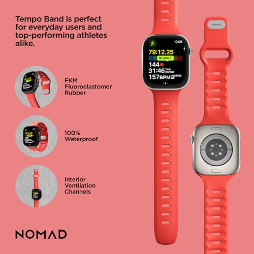 NOMAD Apple Watch Tempo Band Crush 49mm Compatible with New Ultra 3 2 and 1 Series 111 and SE iWatch Sport Band Designed to give your Apple Watch a modern and athletic look - Image 3