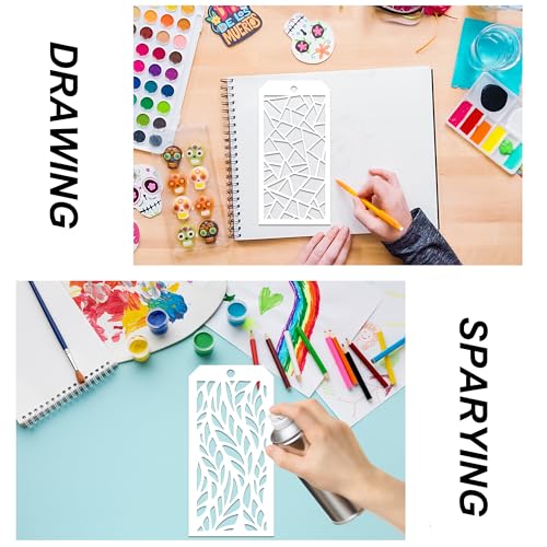 TMTECHJS 14-Piece Art Deco Painting Stencils for Home & Cake Decorating - Image 5