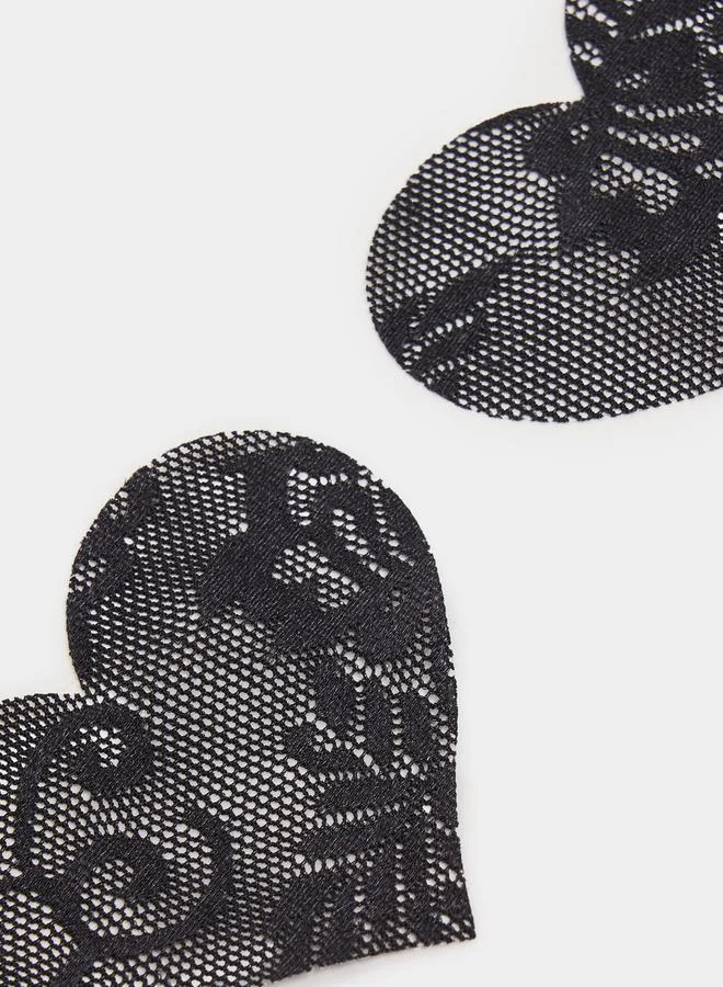 Styli Pack of 5 - Lace Heart Shape Nipple Cover