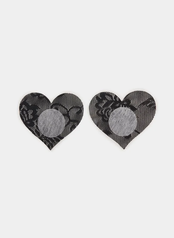 Styli Pack of 5 - Lace Heart Shape Nipple Cover