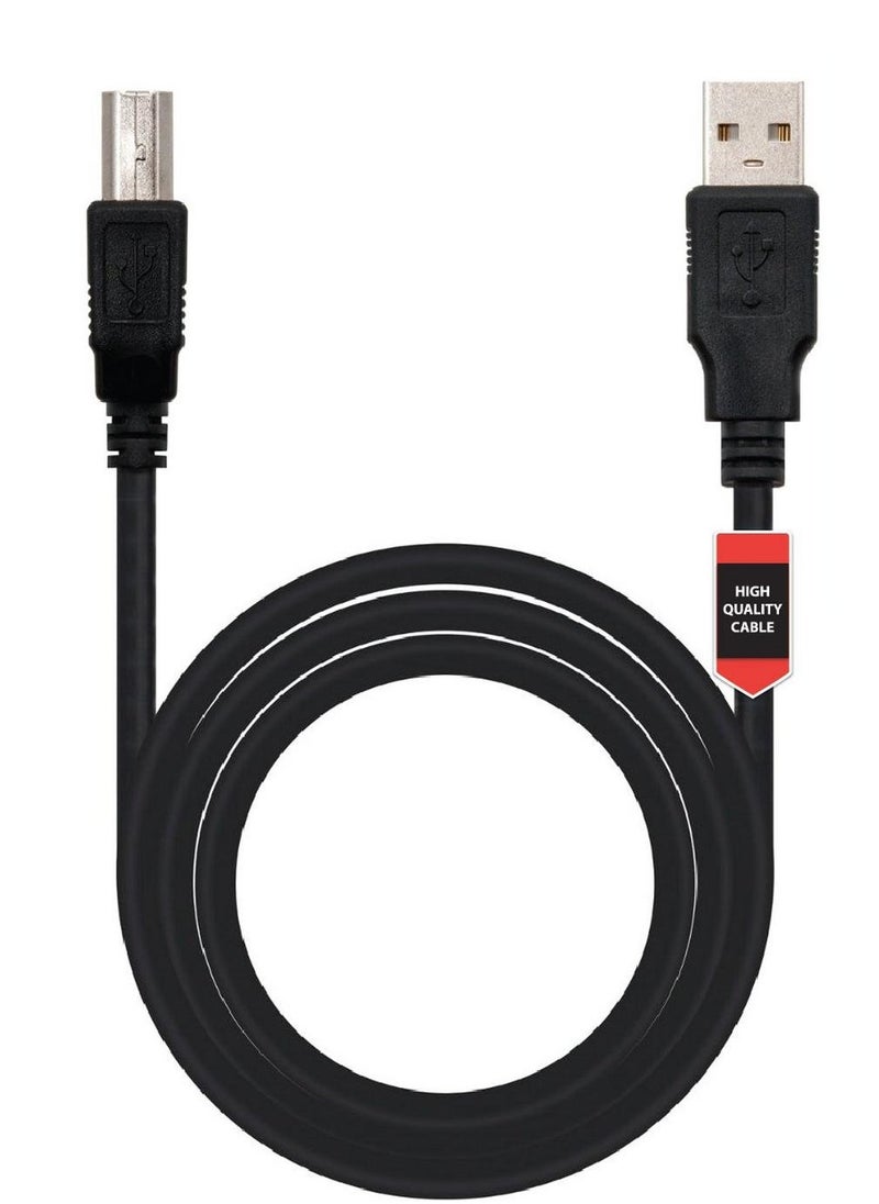 Bitcorez USB Printer Cable 2.0 - 1.8M - PVC - Black  - Image 1