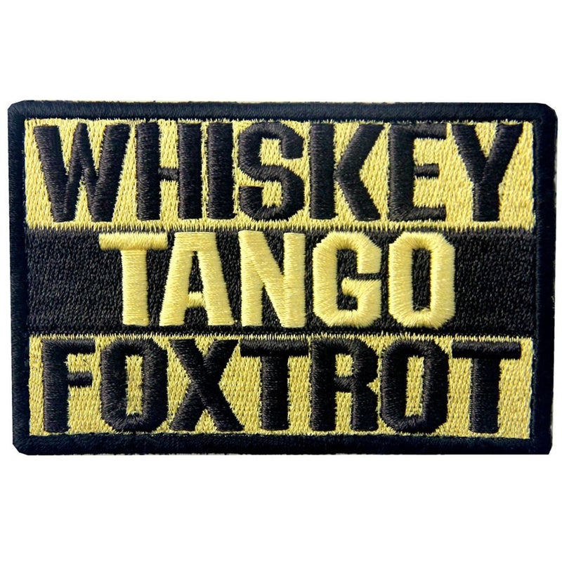 Rocking Planet Whiskey Tango Foxtrot ACU Tactical Combat Emblem Embroidered Morale Hook & Loop Patch - Image 5