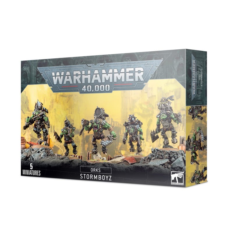 Games Workshop Warhammer+40k+-+Orks+Stormboyz+%282018%29, Black Age 14+ - Image 1