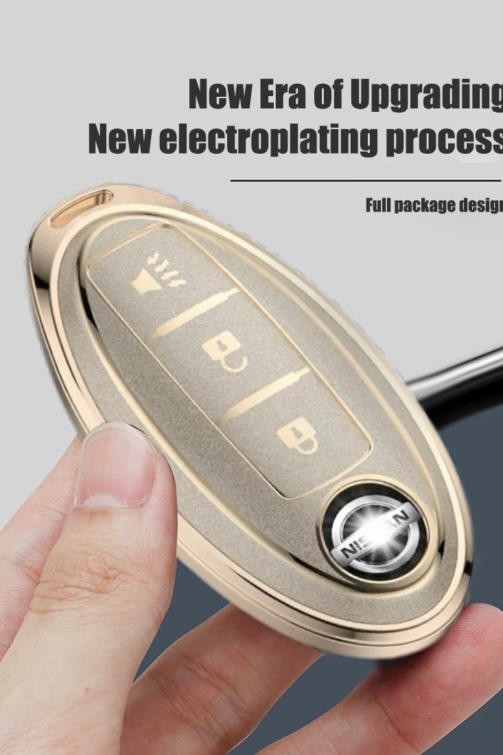 Car key bag, suitable for Nissan 3-key car key protector, perfectly wraps car keys, high-end, wear-resistant and fashionable. - Image 3