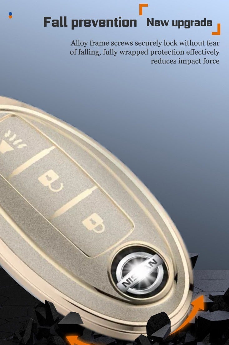 Car key bag, suitable for Nissan 3-key car key protector, perfectly wraps car keys, high-end, wear-resistant and fashionable. - Image 4