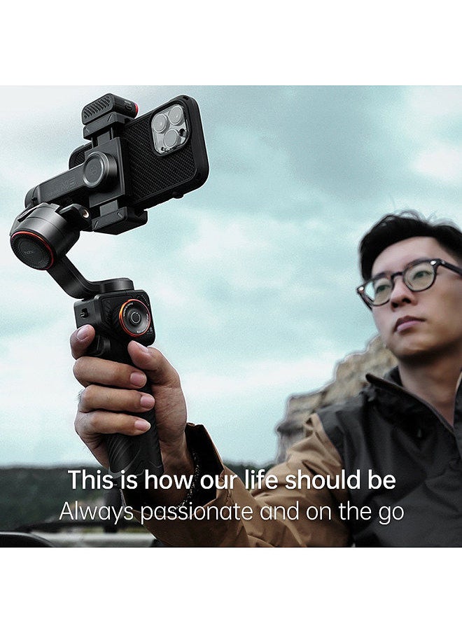 hohem - hohem iSteady M6 Kit 3-Axis Smartphone Gimbal Stabilizer Anti-shake Phone Vlog Gimbal 360° Rotatable OLED Large Screen - Image 1