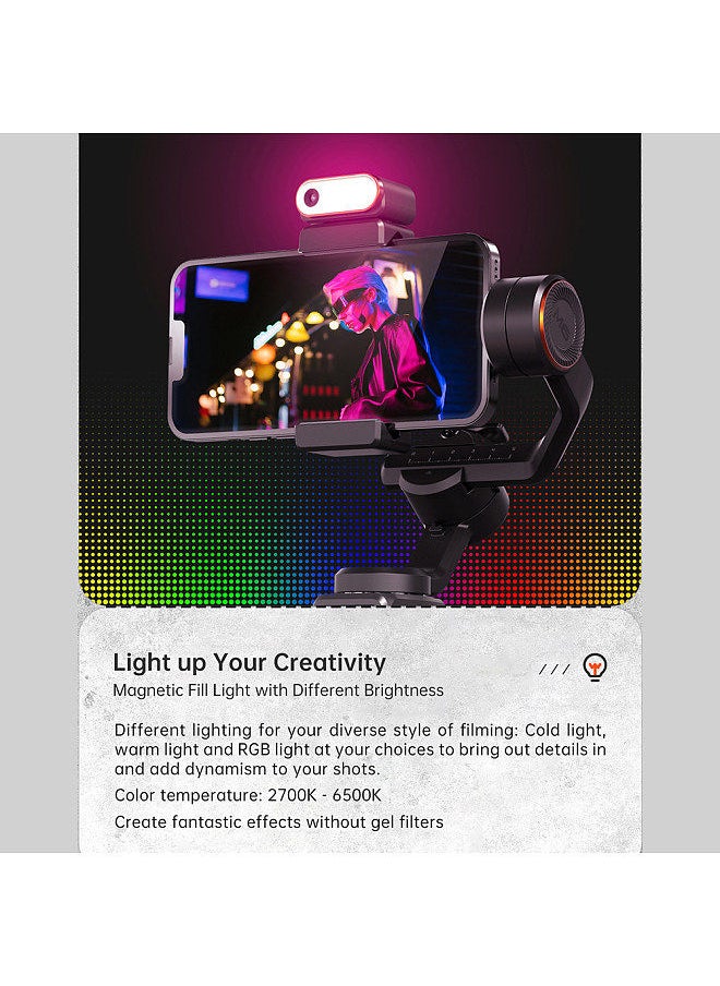 hohem - hohem iSteady M6 Kit 3-Axis Smartphone Gimbal Stabilizer Anti-shake Phone Vlog Gimbal 360° Rotatable OLED Large Screen - Image 1