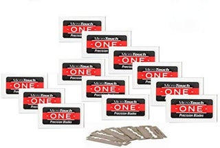 72 Premium MicroTouch ONE Nostalgic Precision Double Edge Razor Blades  Platinum Stainless Blades Work with Any Safety Razor - pzsku/Z597A673A29FCC9264374Z/45/1746191357/3c67fb76-e2e1-433b-b23b-c78c05375a04