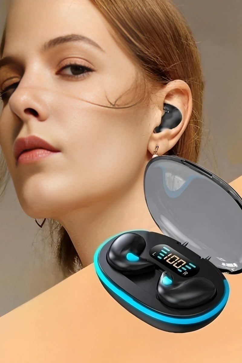 Flyview True Wireless Earbuds, In-Ear Bluetooth 5.49 Headphones 4-Mics ENC Clear Call, Bluetooth Earbuds Touch Control 40 Playtime, IPX6 Waterproof TWS, Light-Weight Earphones - Image 1