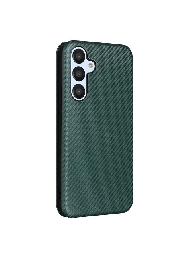 S-TOP Case For Samsung Galaxy A54 5G Carbon Fiber Texture Flip Leather Phone Case - Image 3