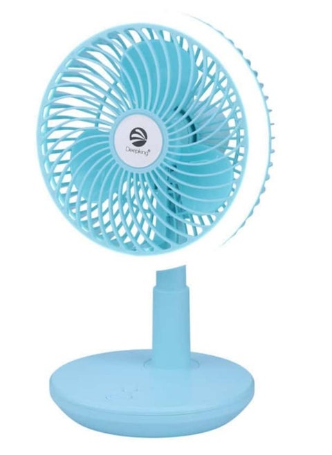 Deepking DK-123 8" Head-Shaking Fan: Compact, Powerful, and Modern Cooling Solution with 3000mAh Battery and LED Display